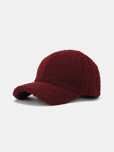3 Pieces Solid Color Plush Warm Baseball Cap