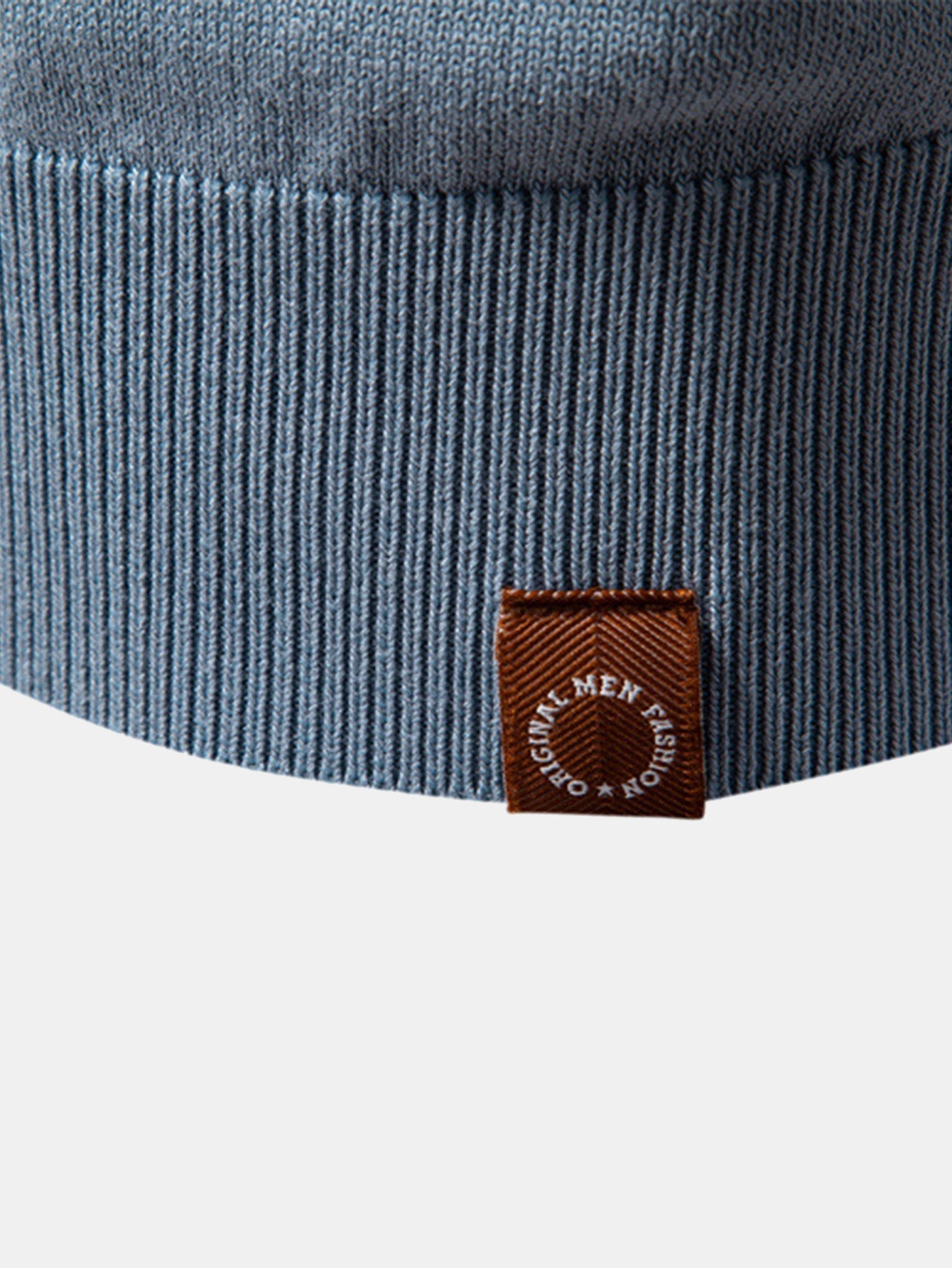 Contrast Knit V Neck Polo Shirt