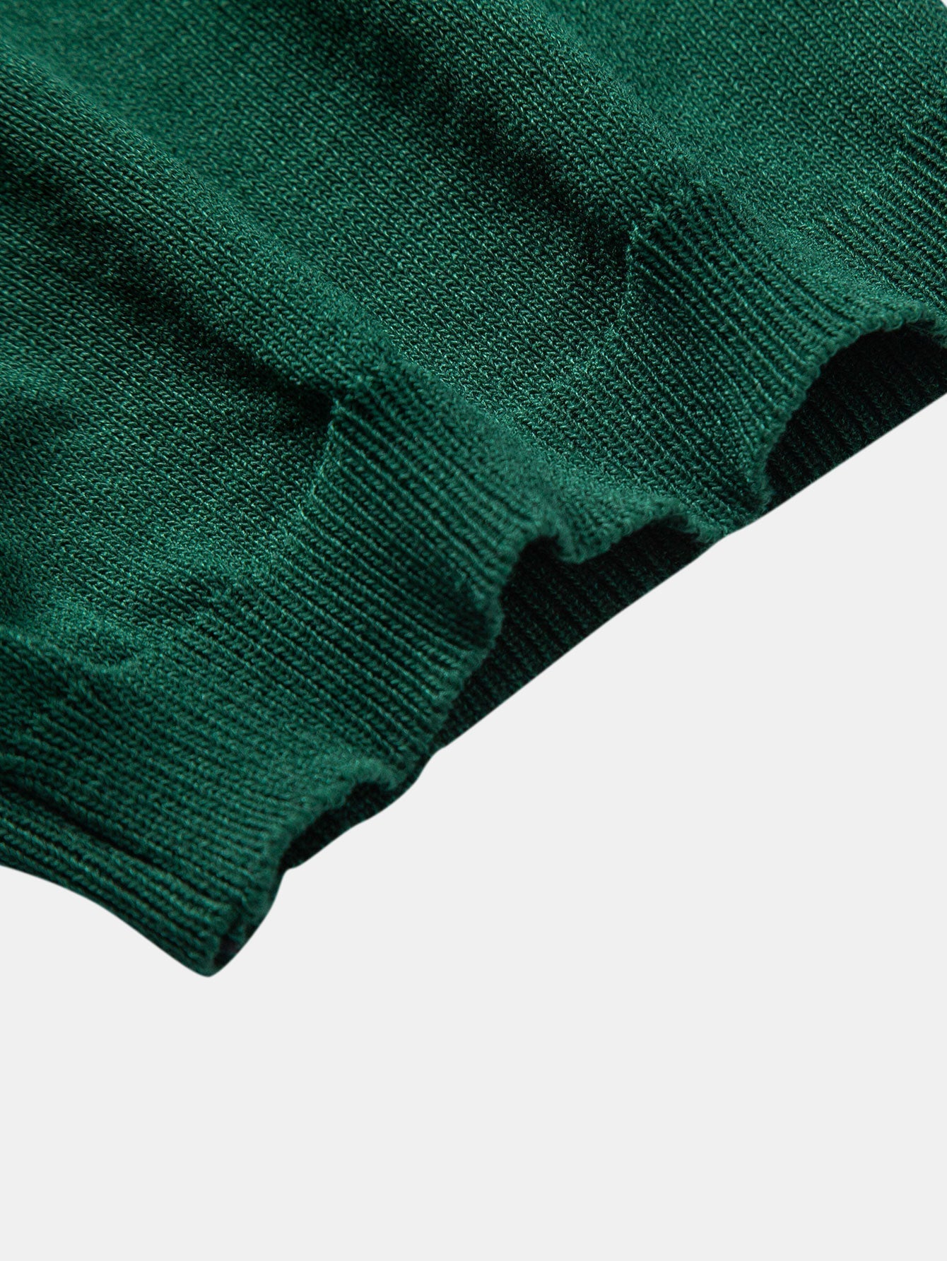 Stripe Jacquard Knit Polo Shirt