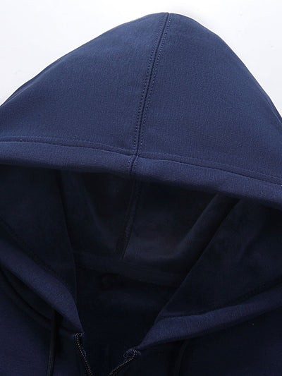 Plush Lined Relax Fit Zip Hoodie