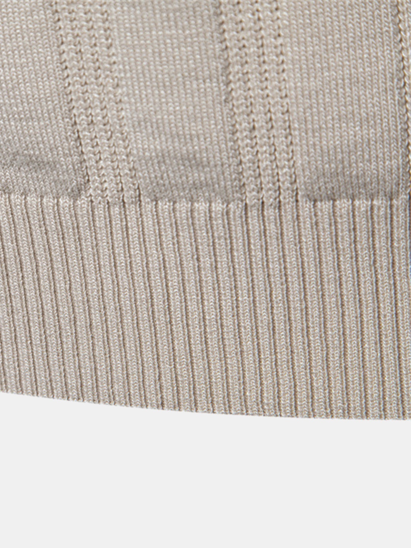 Stripe Knit Polo Shirt