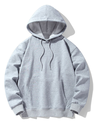 Basic Heavy Weight Drop Shoulder Relaxed Hoodie