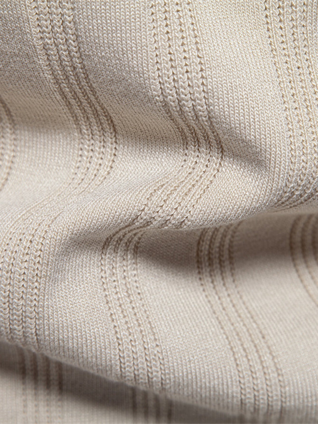 Stripe Knit Polo Shirt