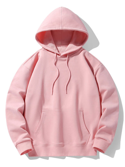Basic Heavy Weight Drop Shoulder Relaxed Hoodie