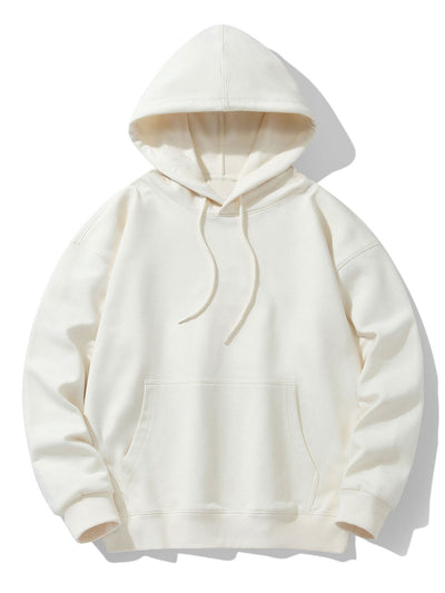 Basic Heavy Weight Drop Shoulder Relaxed Hoodie