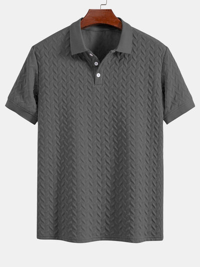 Geometric Jacquard Polo