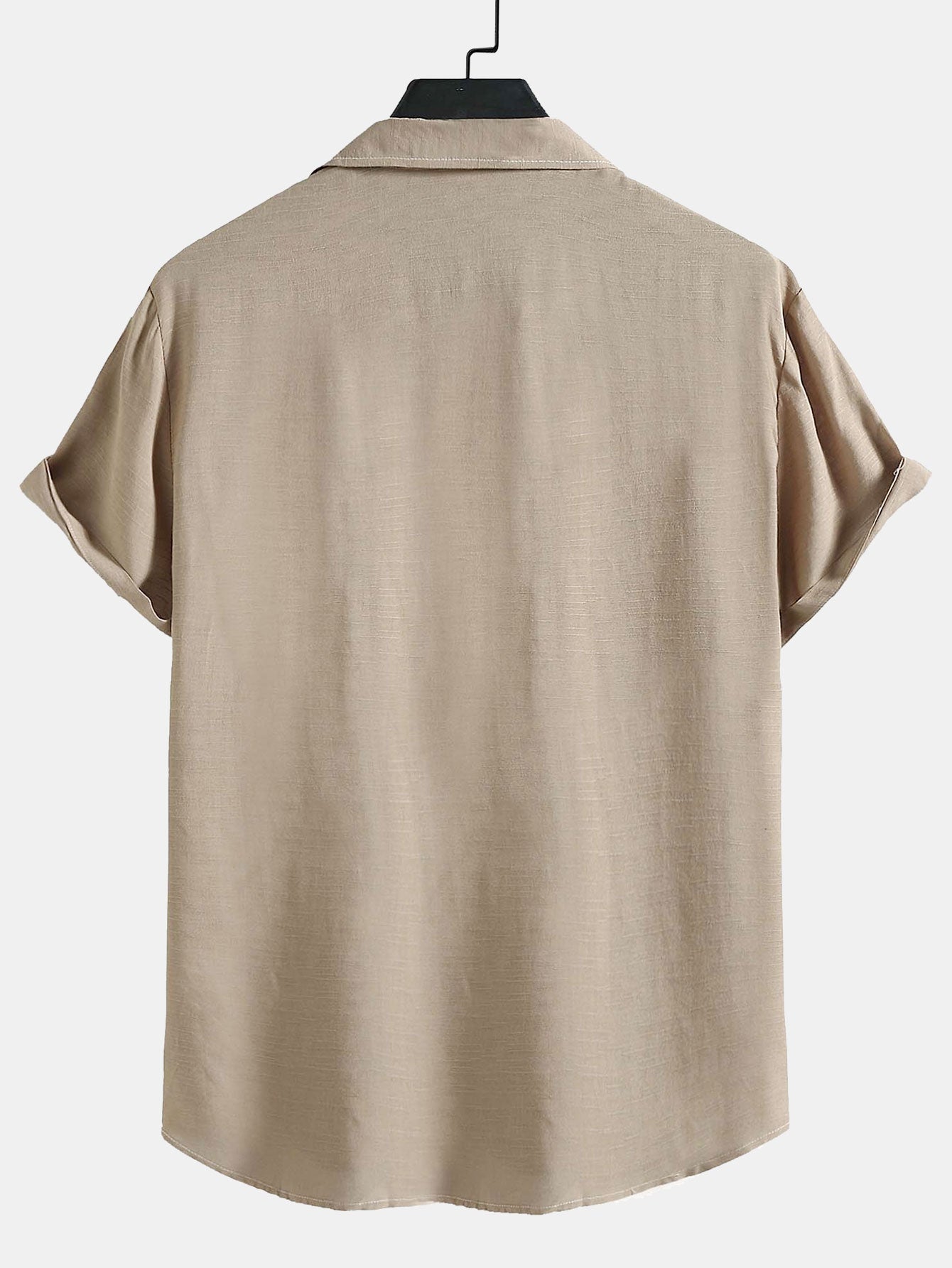 Cotton Blend Lapel Shirts #This item will shrink after washing, so we highly recommend choosing one size up#