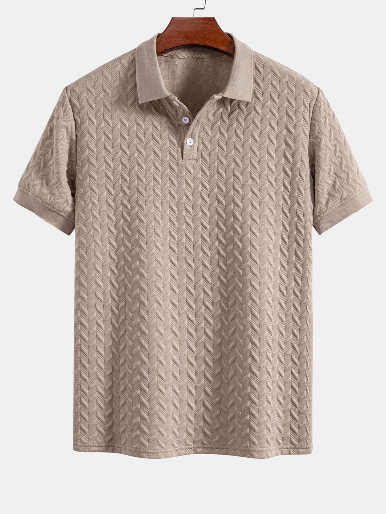 Geometric Jacquard Polo
