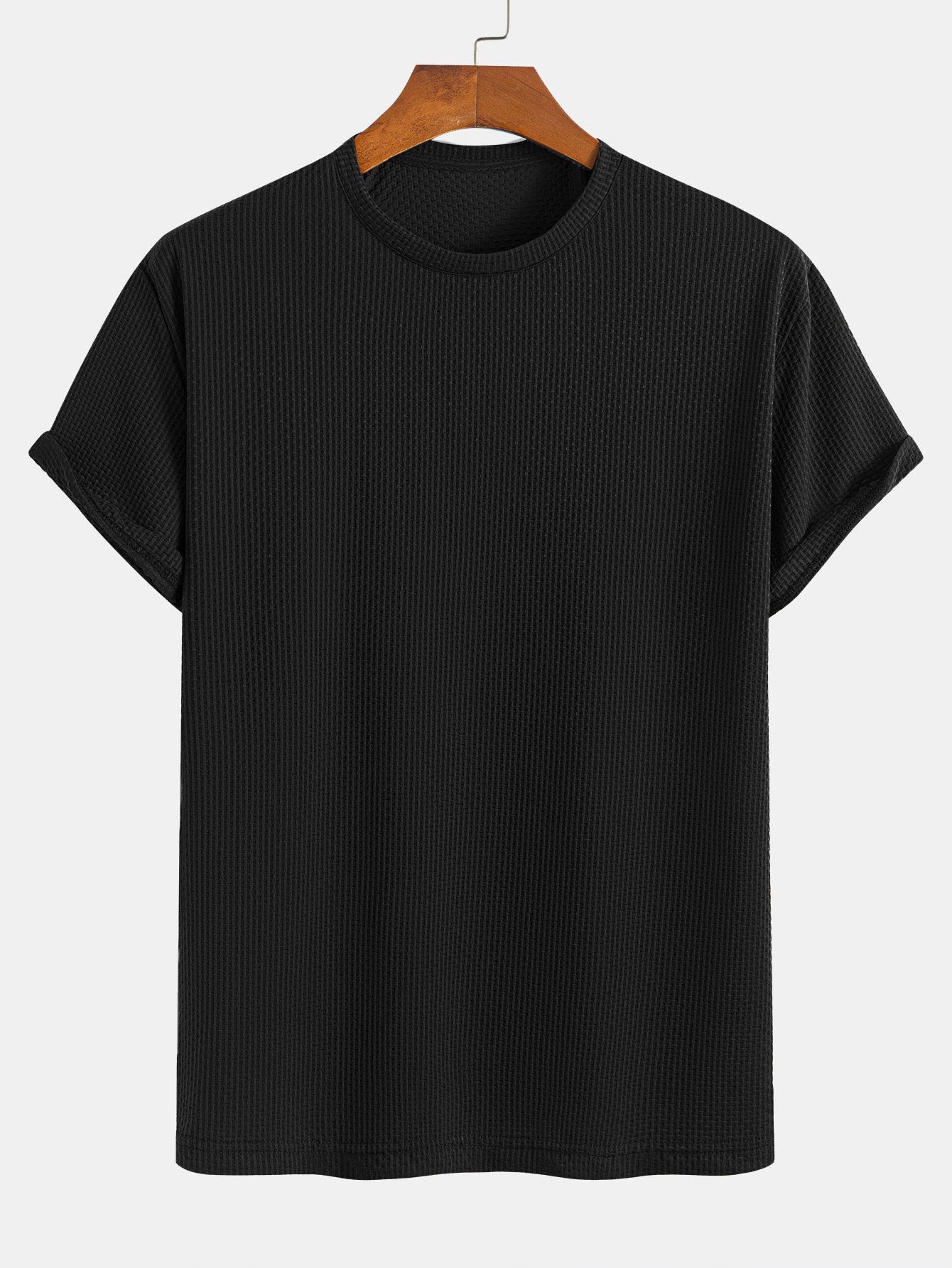 Solid Textured T-Shirt