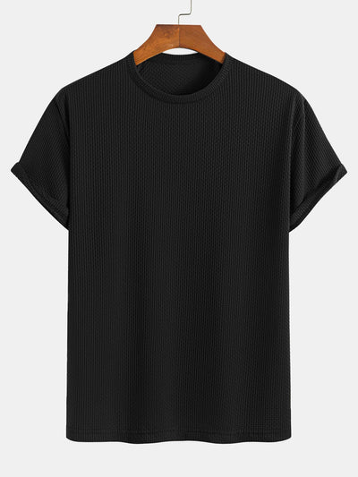 Solid Textured T-Shirt