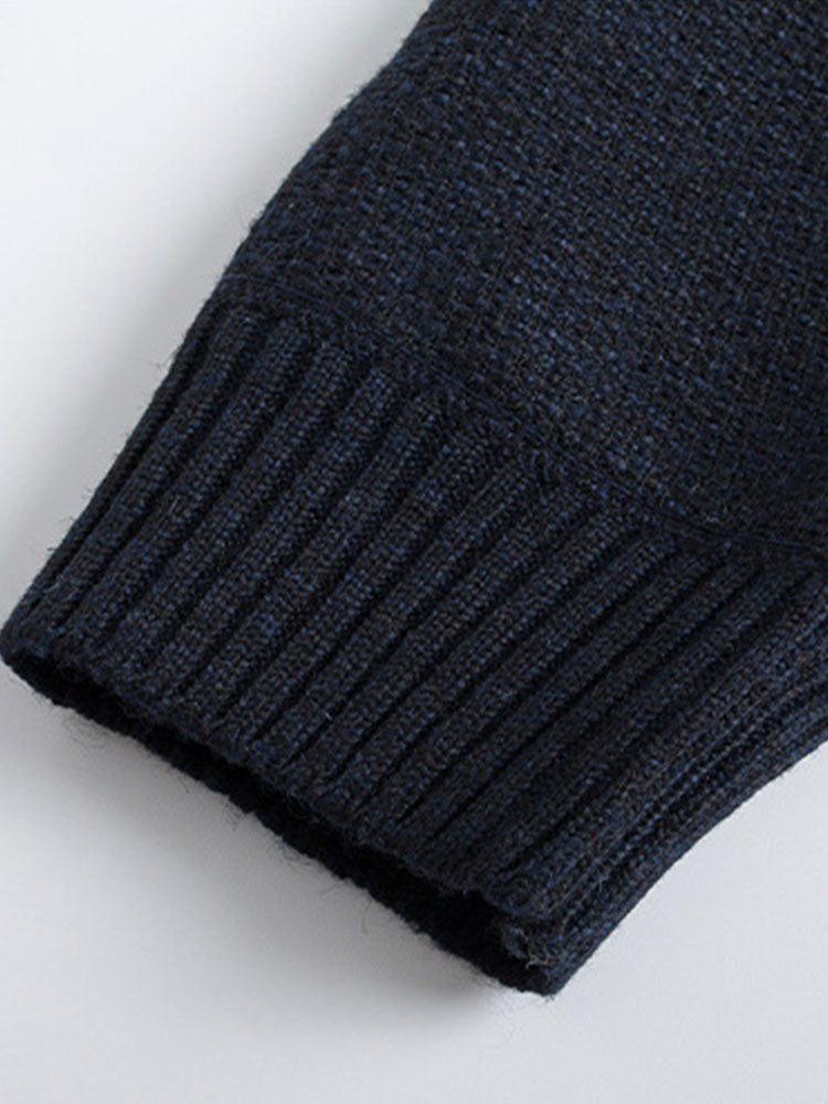 Color Block Hooded Sweater