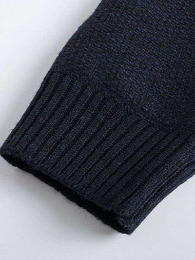 Color Block Hooded Sweater