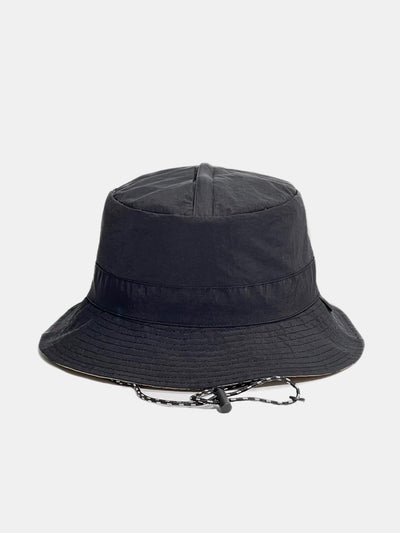 Double Side Reversible Bucket Hat With Chin Strap