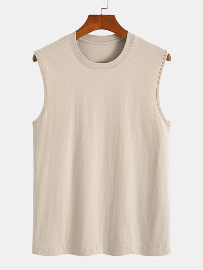 Solid Color Cotton Tank Top