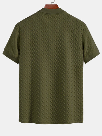 Geometric Jacquard Polo