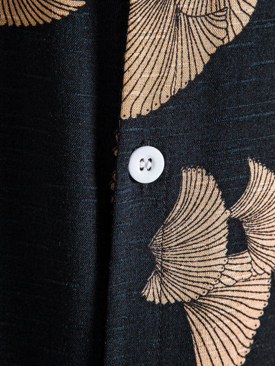 Turndown Collar Print Shirts