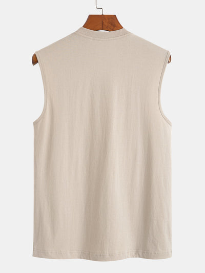 Solid Color Cotton Tank Top