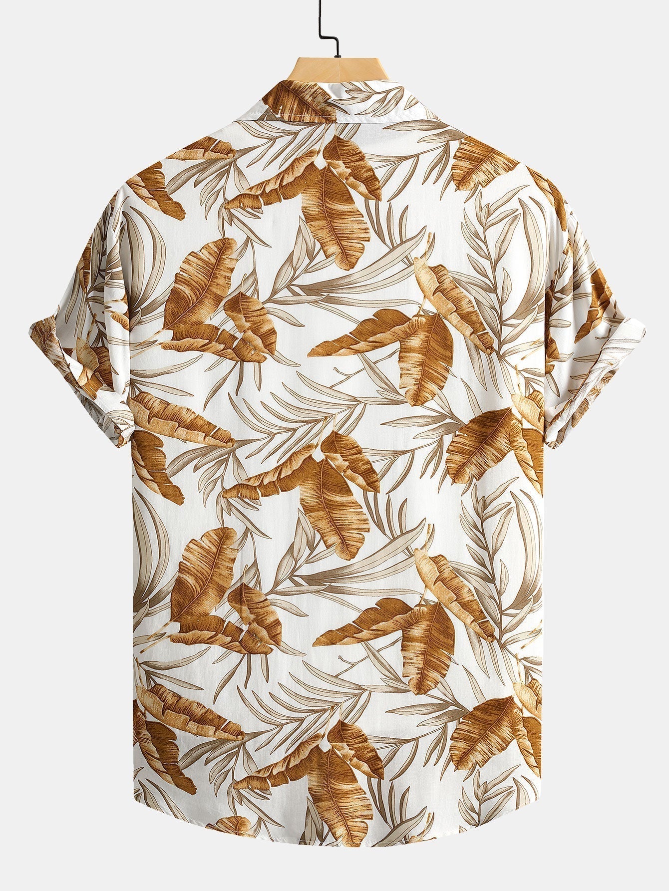 Viscose Tropical Print Button Up Shirt