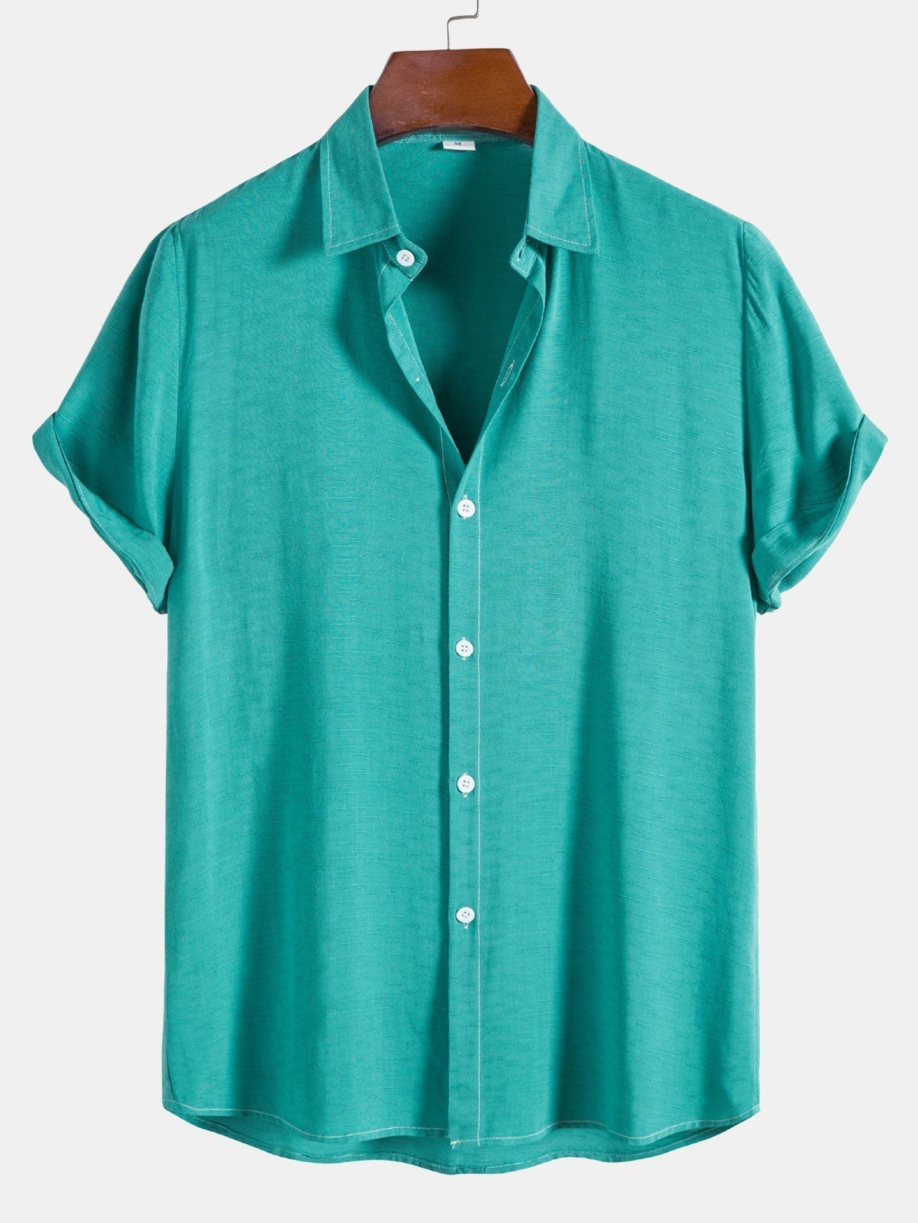 Cotton Blend Lapel Shirts #This item will shrink after washing, so we highly recommend choosing one size up#