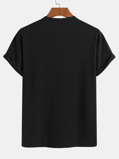 Solid Textured T-Shirt