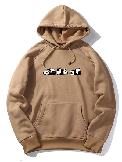 Rolling Panda Print Hoodie