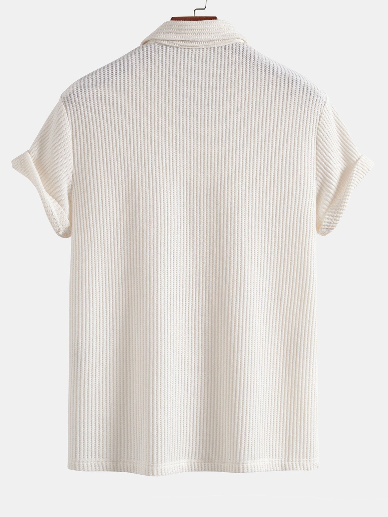 Short Sleeved Waffle Polo