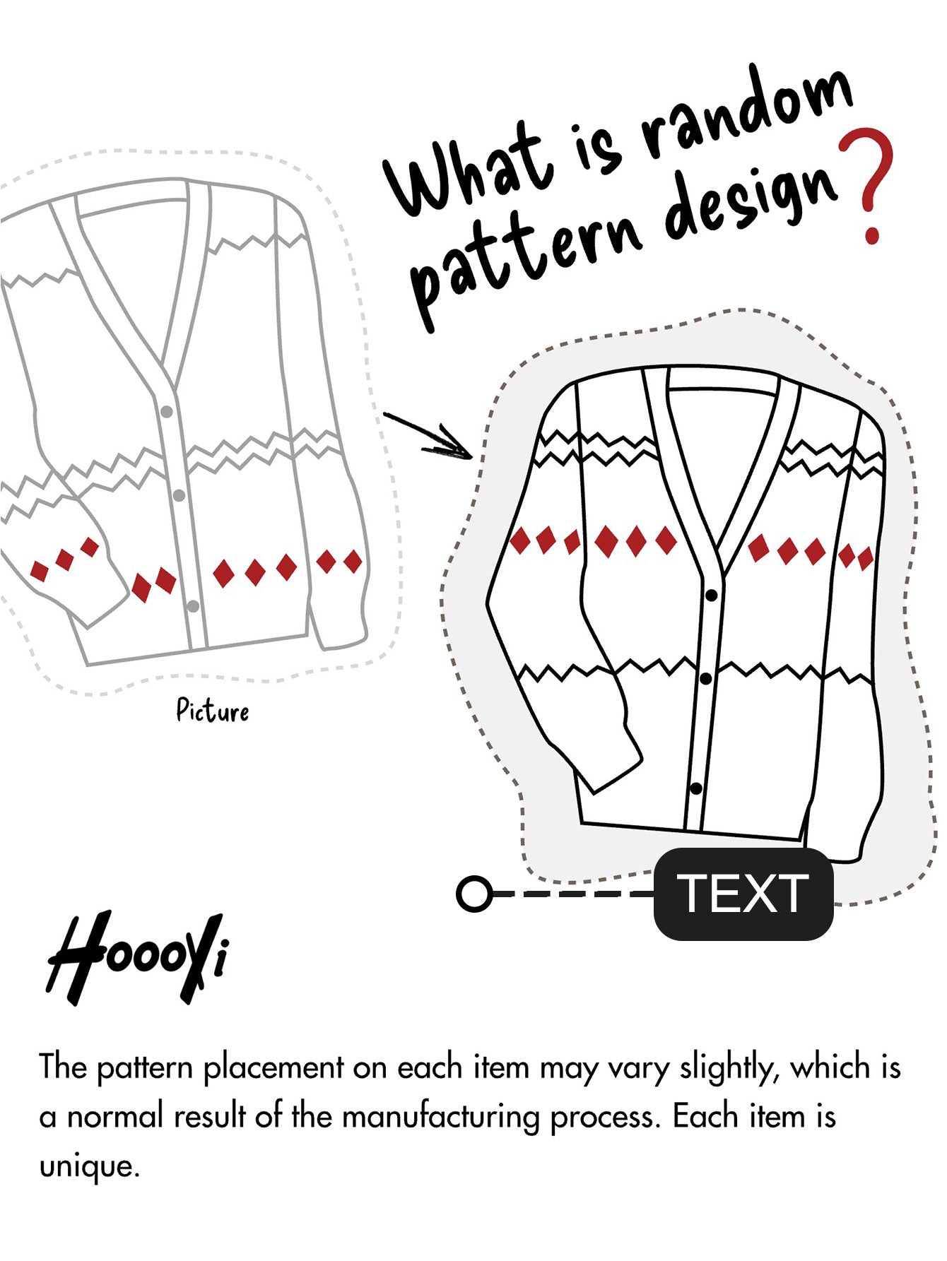 Christmas Geometric Print Zip Up Sweater