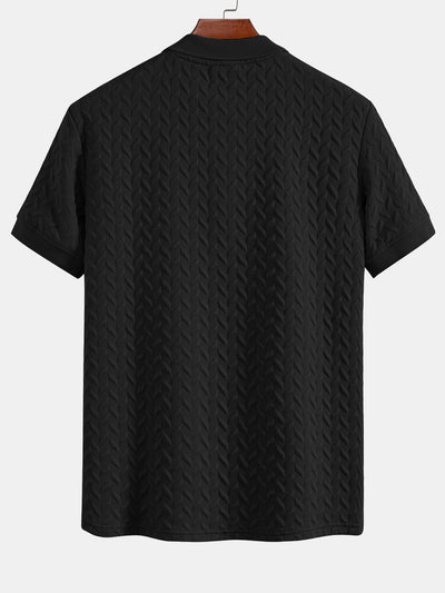 Geometric Jacquard Polo