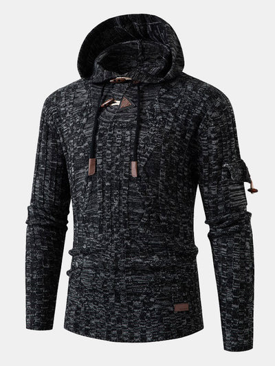 Horn Button Hooded Sweater