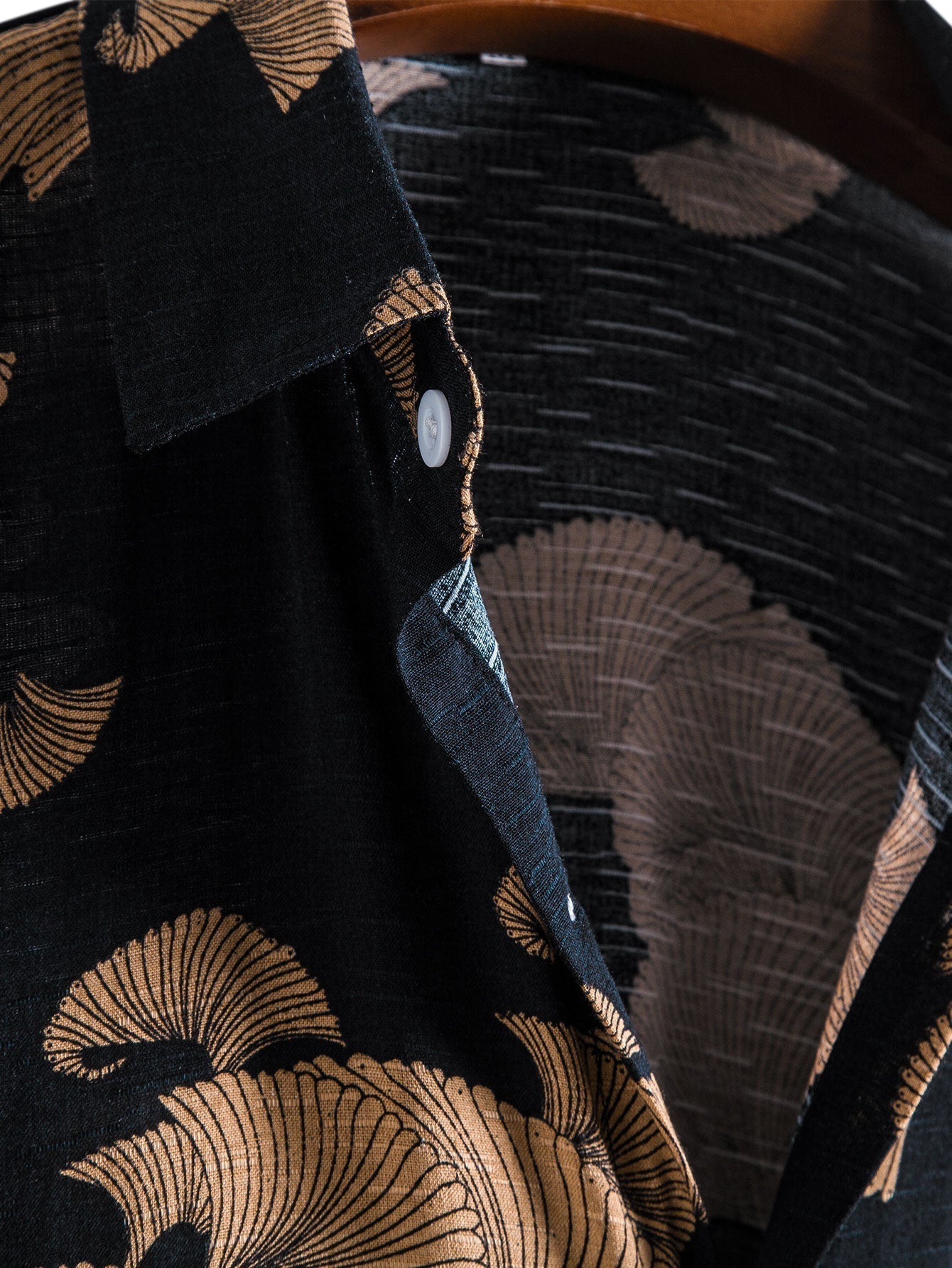 Turndown Collar Print Shirts