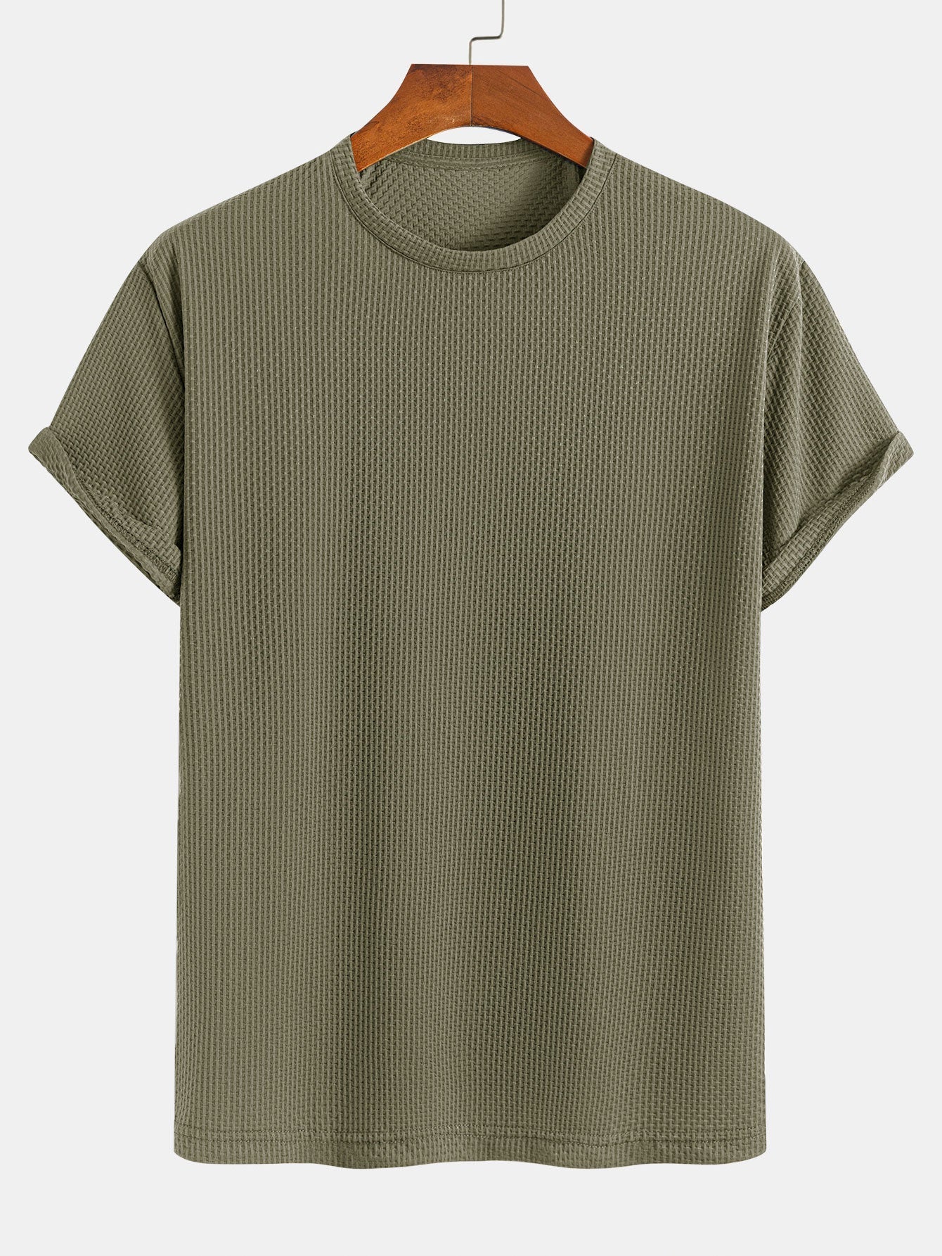 Solid Textured T-Shirt