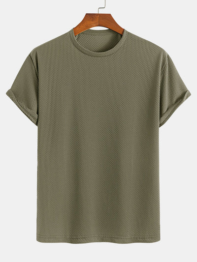 Solid Textured T-Shirt