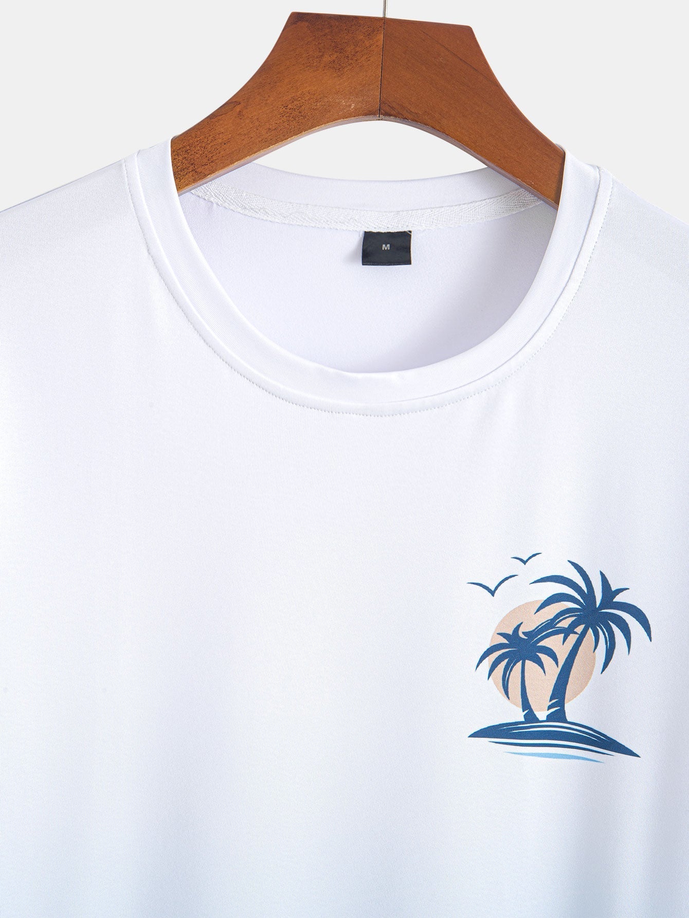 Gradient Palm Tree Print T-Shirt
