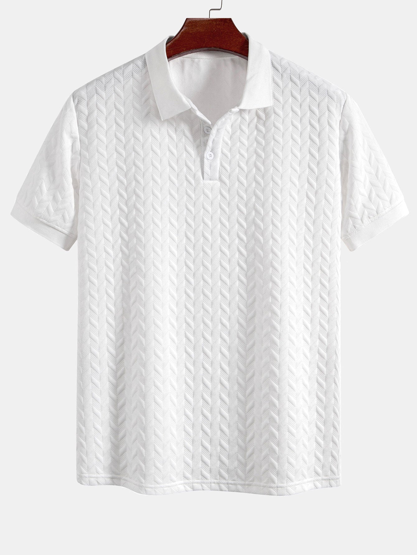 Geometric Jacquard Polo