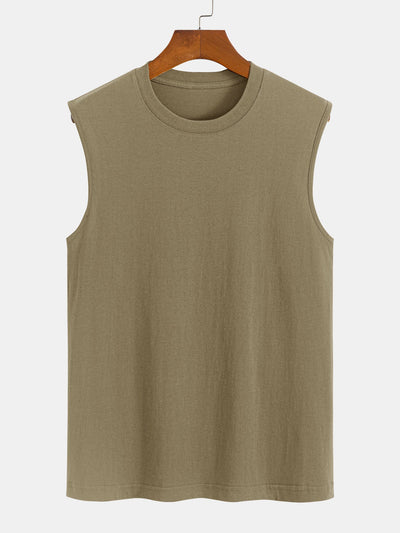 Solid Color Cotton Tank Top