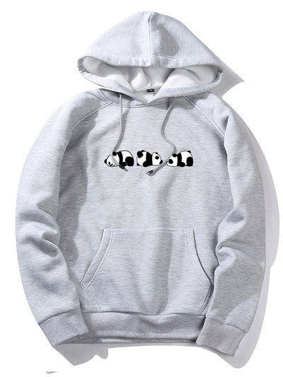 Rolling Panda Print Hoodie