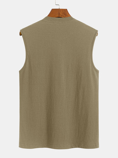 Solid Color Cotton Tank Top