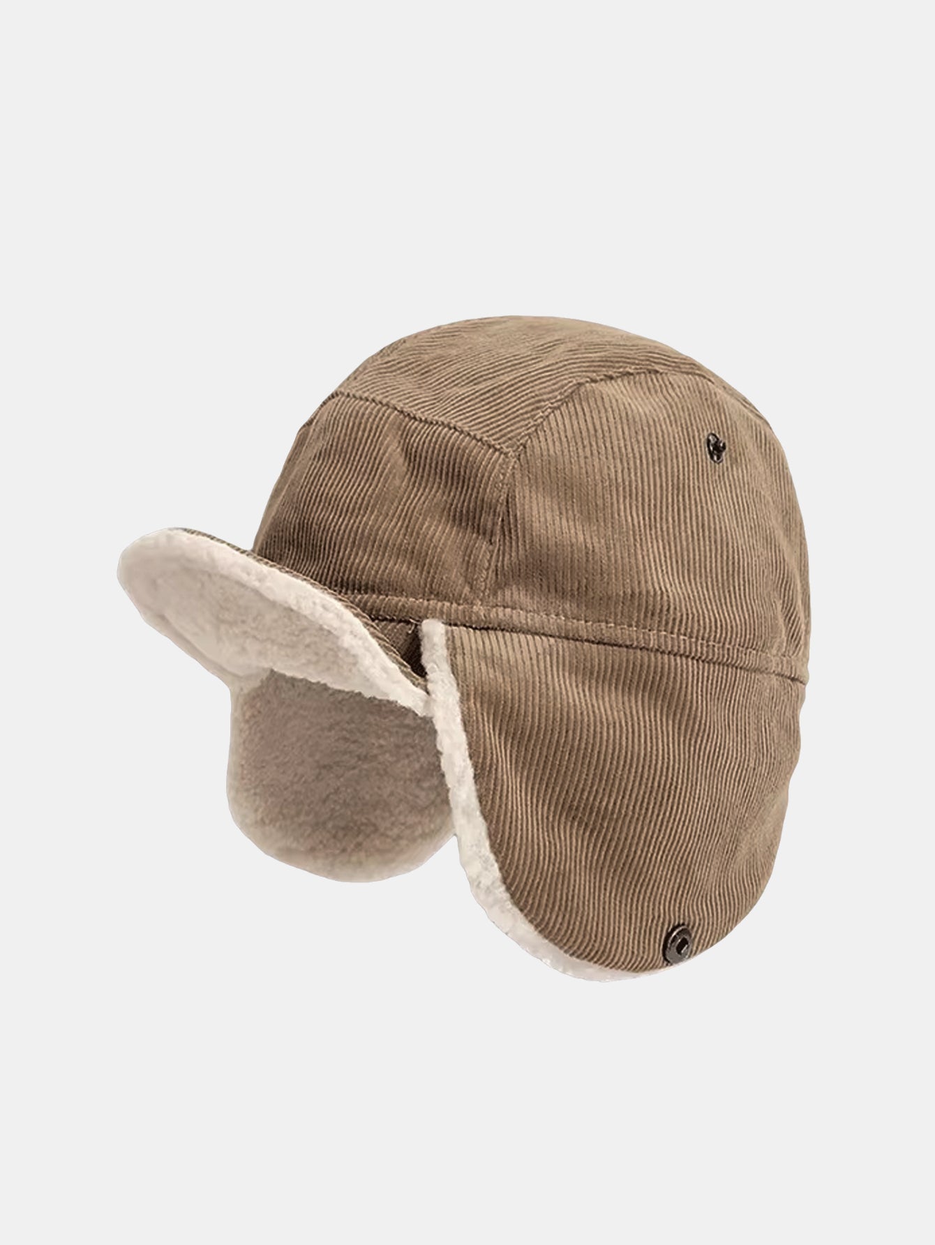 Retro Earflaps Corduroy Baseball Cap