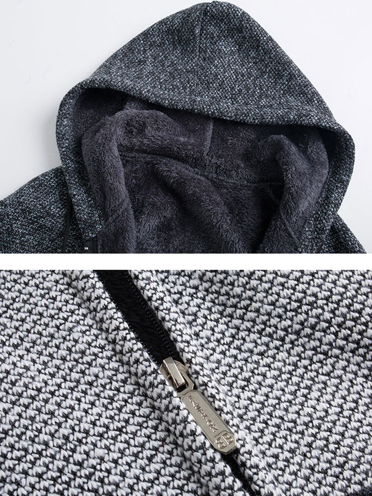 Color Block Hooded Sweater