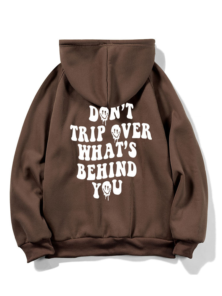 Slogan Back Print Hoodie