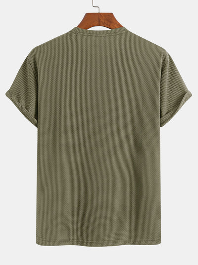 Solid Textured T-Shirt
