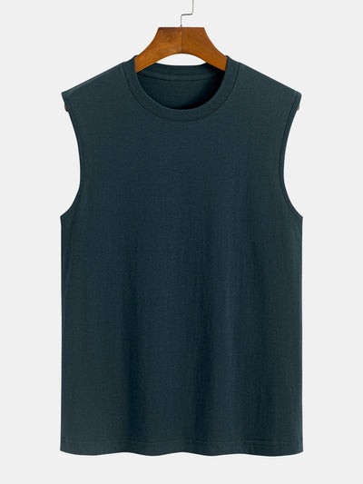 Solid Color Cotton Tank Top