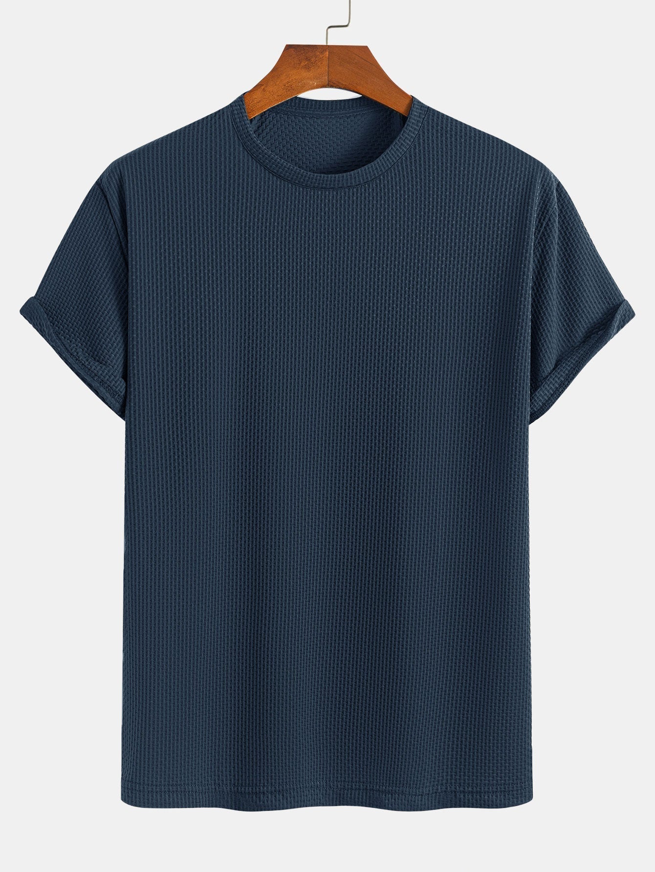 Solid Textured T-Shirt