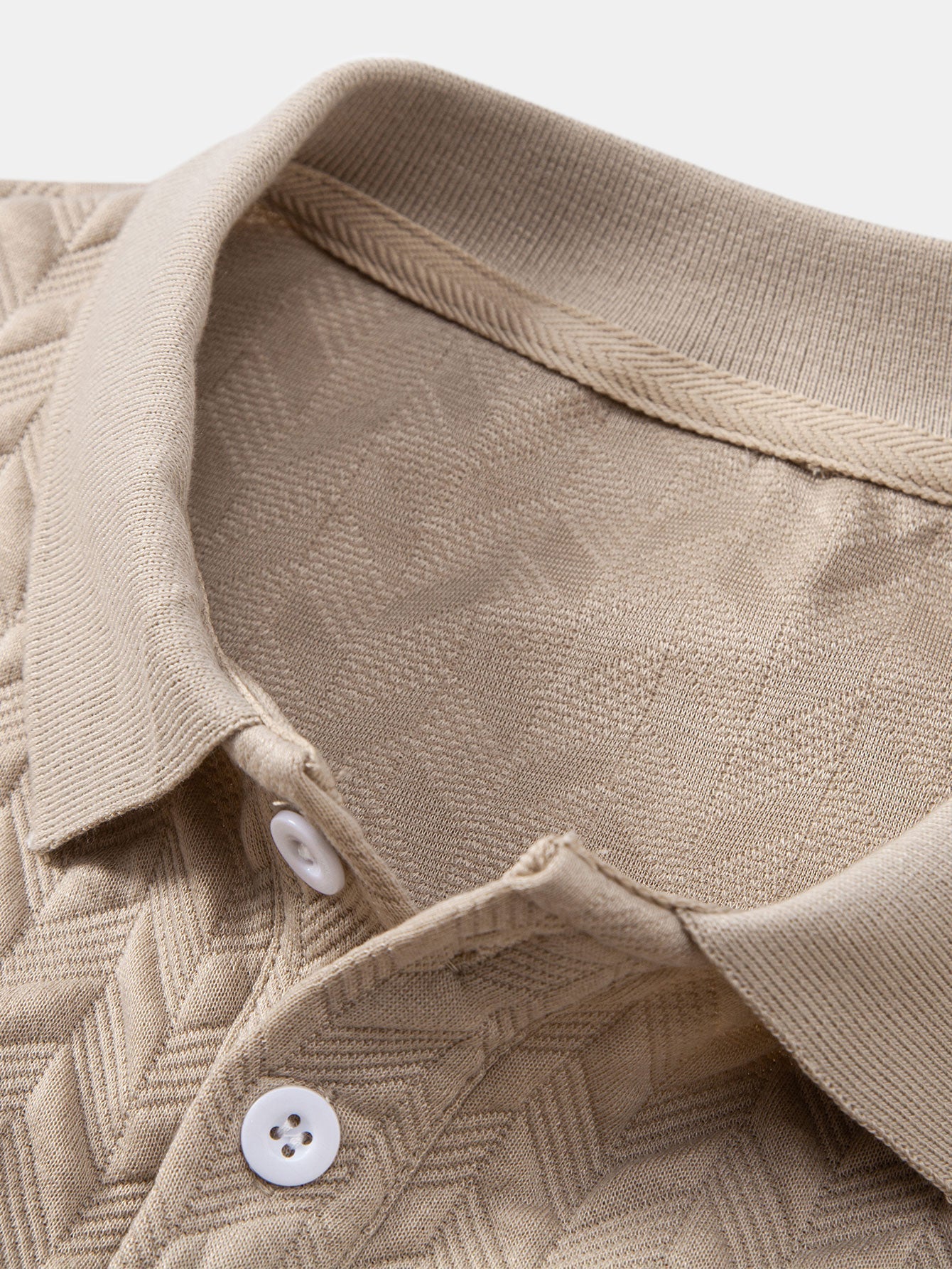 Geometric Jacquard Polo