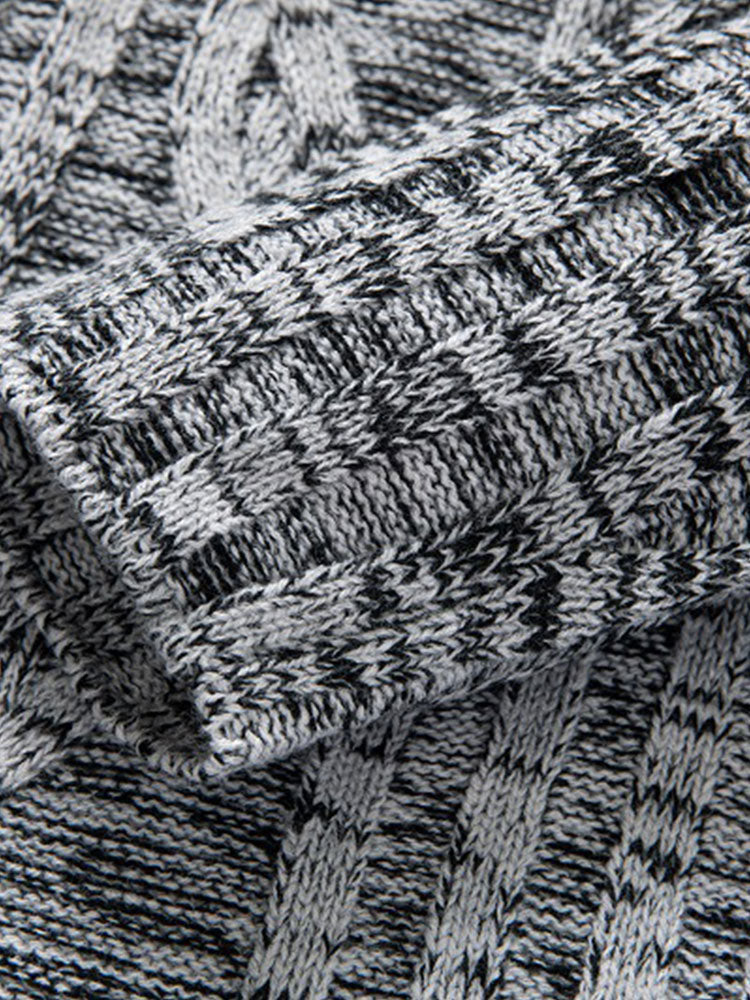 Horn Button Hooded Sweater