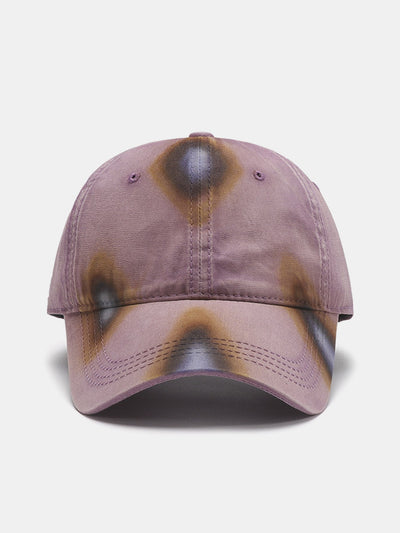 Gradient Pattern Washed Baseball Cap