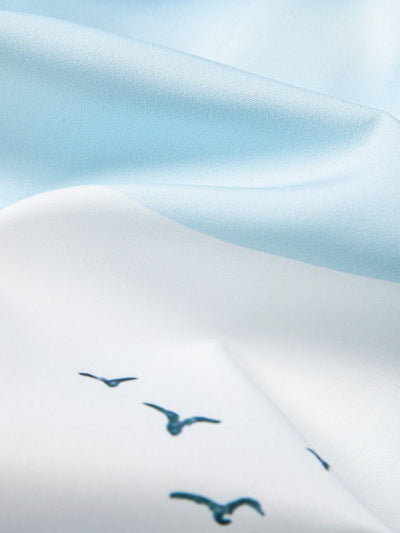 Oriental Ink Painting Button Up Shirt