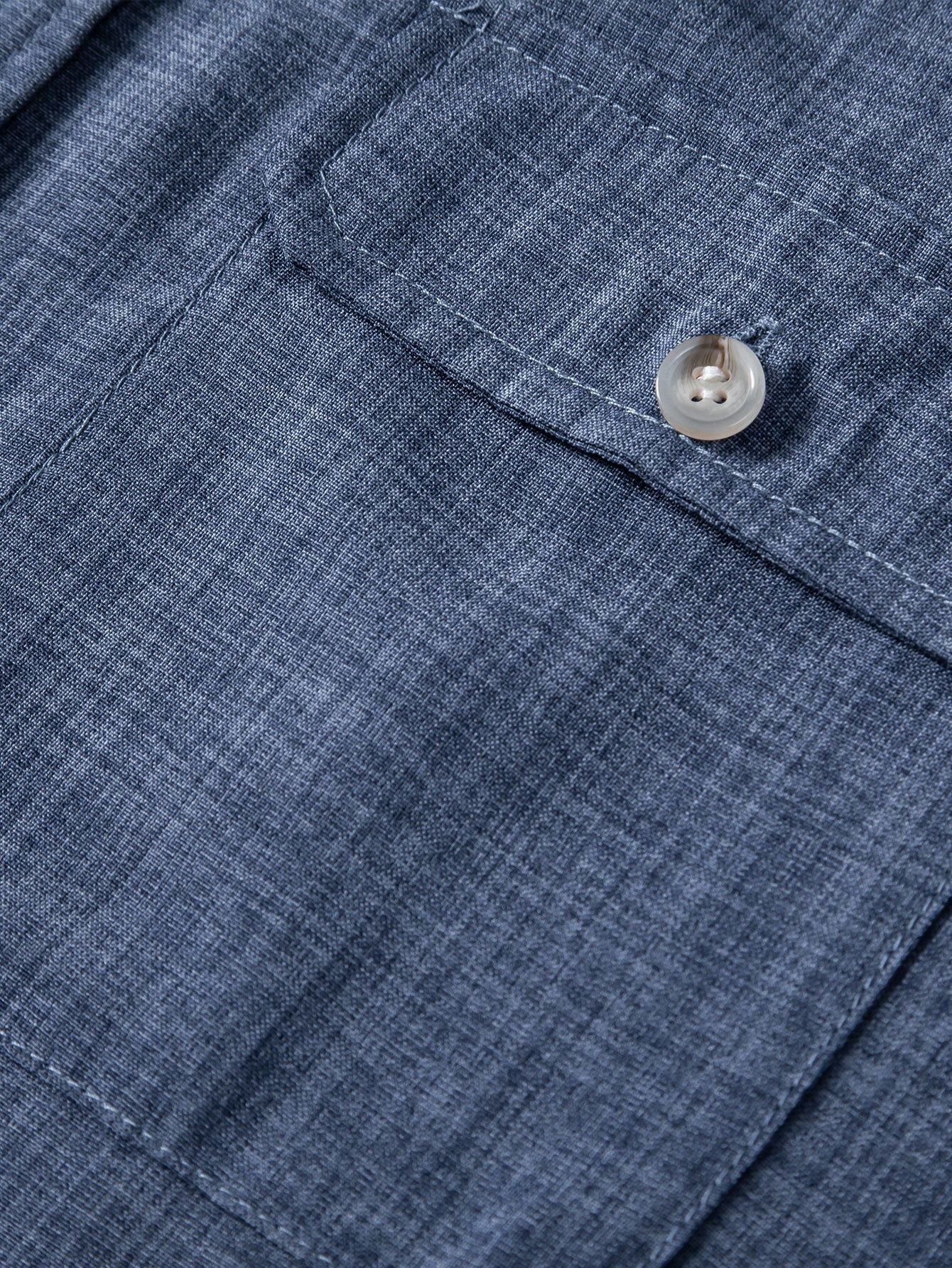 Textured Button Up Shirt With Two Pockets