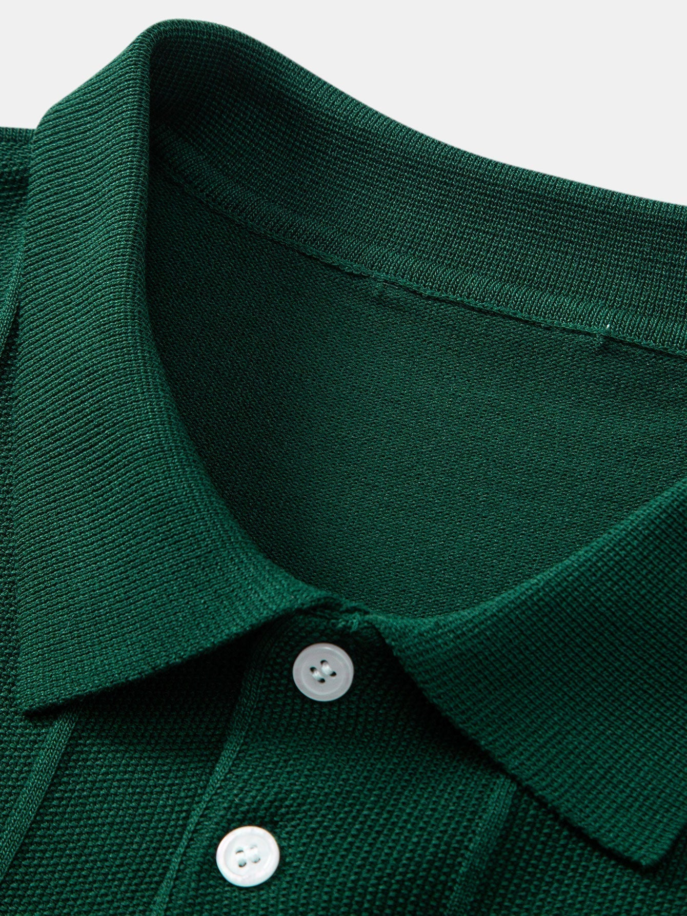 Stripe Jacquard Knit Polo Shirt