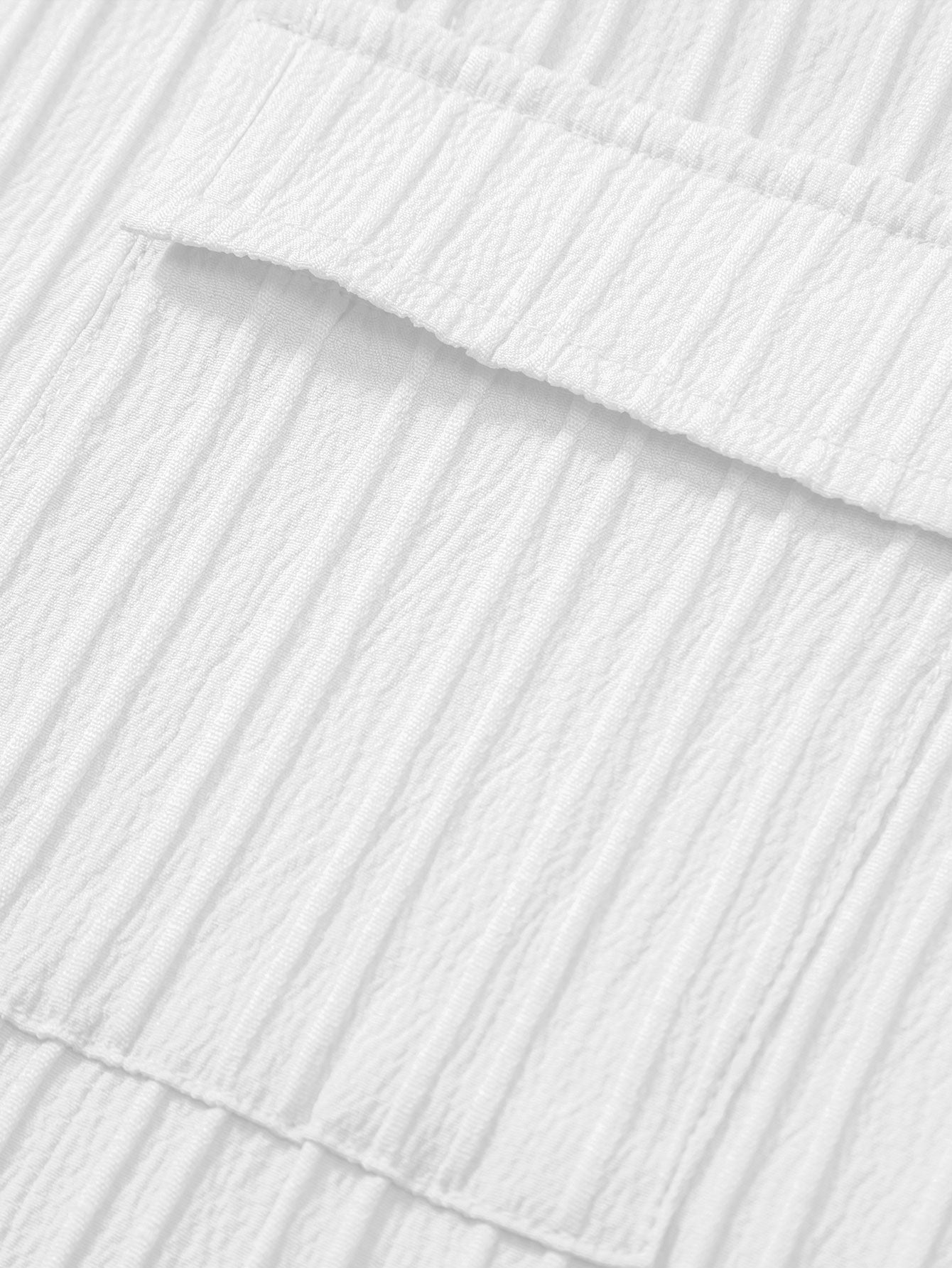 Textured Cuban Collar Pocket Shirt